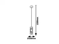 RABALUX Oberon visilica E14 MAX 40W