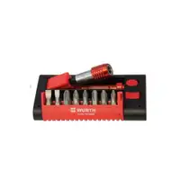 WURTH Set bitova sa magnetnim brzoizmenljivim nosacem 1/4", 9 kom