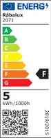 RABALUX SMD LED sijalica, belo, metal+plastika, E14 G45, dimm 2