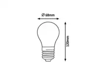 RABALUX Sijalica LED filament E27 A68 12W 4000K