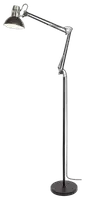 RABALUX Aristeo, podna lampa E27, metal mat crna/srebrna