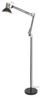 RABALUX Aristeo, podna lampa E27, metal mat crna/srebrna