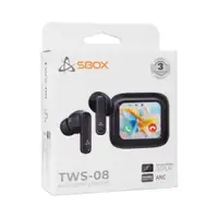 S-BOX EB TWS08 ANC Touch Display, Black