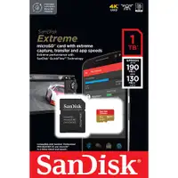 SANDISK SDXC 1TB Extreme micro 190MB/s UHS-I Class10 U3 V30 + ADAPTER