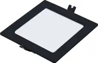 RABALUX Shaun2 plafonjera 6W 4000K crna cetvrtasta