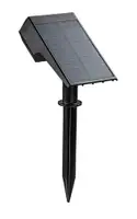 RABALUX Nantes, solarna ubodna, crna plastika, LED, 0,5W, 50lm, (bez dif. 250lm), 3000K