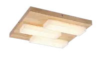 RABALUX Konte, LED plafonjera, drvo/metal, 30W, 1800lm, 3000K, 40cm