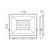 BRAYTRON BRY-FLOOD-CF-50W-BLC-6500K-IP65-LED FLOODLIGHT