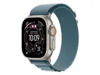 APPLE Watch Ultra 3 Cellular 49mm Natural Titanium Case with Light Blue Alpine Loop - Medium mewm4se/a