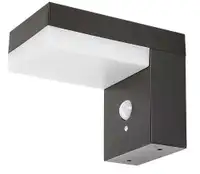 RABALUX Zrebar spoljna solarna zidna lampa crna aluminijumska 6W 450lm
