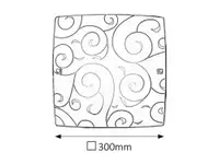 RABALUX Harmony lux plafonjera 300x300 E27 60Whrom/belo
