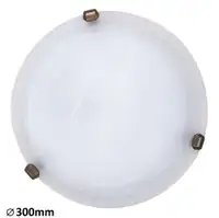 RABALUX Alabastro plafonjeraD30 E27 60Wbelo/bronza