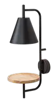 RABALUX Azome, zidna drvo/metal crna sa stalkom, E27, visina 50cm, kabal 150cm sa prekidacem