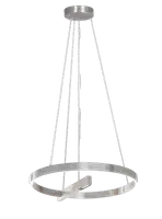 RABALUX Thrac, visilica brušeni aluminium LED 40W, 2070lm, 4000K, precnik 84cm