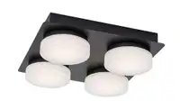 RABALUX Attichus, mat crna 21W 1900lm-2670lm, 4000K IP4