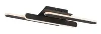 RABALUX Sindri, plafonska crna LED 18W, 950lm, DIP switch 3000-4000K, 61x23cm, Designed by Rabalux