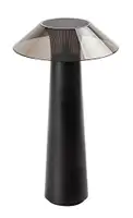 RABALUX Assen, LED spoljna stona punjiva lampa, metal crna, 5W, 40lm (bez dif. 150lm), 3000K