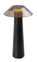 RABALUX Assen, LED spoljna stona punjiva lampa, metal crna, 5W, 40lm (bez dif. 150lm), 3000K