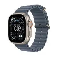 APPLE Watch Ultra 3 Cellular 49mm Natural Titanium Case with Anchor Blue Ocean Band mewh4se/a