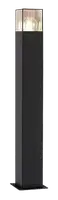 RABALUX Loanda, spoljna podna E27, crni aluminium, plasticna dimljena maska, visina 65cm, IP54