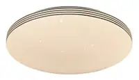 RABALUX Oscar2, LED 18W, 1350lm, 4000K, 33x33cm, zvezdasta, srebrni prsten