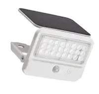 RABALUX Flaxton, solarna zidna sa senzorom bela, LED 7W, 700lm, 4000K