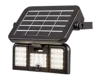 RABALUX Lihull spoljna solarna zidna lampa crna 9,6W 500lm 4000K senzor pokreta