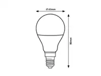 RABALUX LED sijalica E14 G45, 9W, 810lm, 4000K