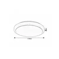 RABALUX Trevor2 plafonjera LED12W D29cm