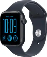 APPLE Watch SE3 v2 GPS 44mm Midnight Aluminium Case with Navy Blue Sport Band - M/L mjl94rk/a