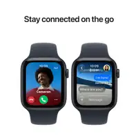 APPLE Watch SE3 v2 GPS 44mm Midnight Aluminium Case with Navy Blue Sport Band - M/L mjl94rk/a