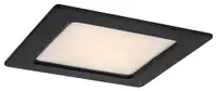 RABALUX Shaun2 plafonjera 6W 3000K crna cetvrtasta