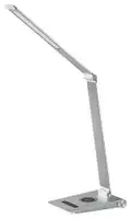 RABALUX Nilfgard, unutrašnja stona lampa, srebrna aluminium