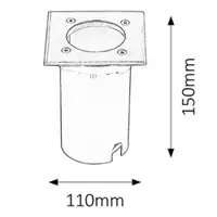 RABALUX Tacoma spoljna lampa GU10 50W IP65