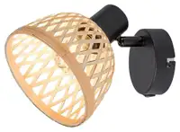 RABALUX Rattan, metalni bambus spot, E14 1x MAX 15W