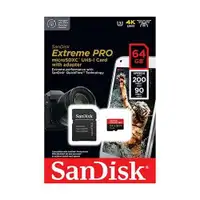 SANDISK SDXC 64GB Micro Extreme Pro 200MB/s A2 C10 V30 UHS-I US+Ad