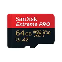 SANDISK SDXC 64GB Micro Extreme Pro 200MB/s A2 C10 V30 UHS-I US+Ad