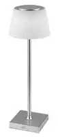 RABALUX Taena, stona lampa srebrna 4W 200lm-330lm, 3000-5000K, H38cm IP45