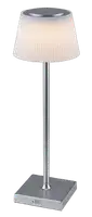 RABALUX Taena, stona lampa srebrna 4W 200lm-330lm, 3000-5000K, H38cm IP45