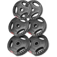 GORILLA SPORTS Set plasticnih tegova sa rukohvatima (17,5 kg)