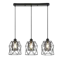RABALUX Emrys, mat crna metalna visilica , E27 3x40W IP21