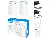 CUDY M1200 AC1200 Dual Band Whole Home Wi-Fi Mesh System