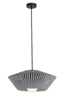 RABALUX Revan, visilica tekstilna siva, 1xE27, precnik 40cm