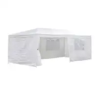 GREEN BAY GAZEBO TENDA 3 X 6 SA BOCNIM STRANAMA - BELA