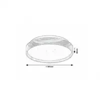 RABALUX Leana2 plafonjera LED24W D38 5cm