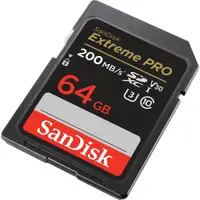 SANDISK SDHC 64GB Extreme Pro 200MB/s UHS-I Cass10 U3 V30