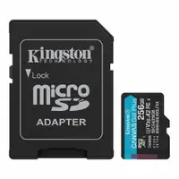 KINGSTON CanvasGo!Plus SDCG4, MicroSD 256GB + adapter, UHS-I, Class 10