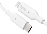 HAMA kabl USB-C na Lightning, 1m, beli, 480 Mbit/s