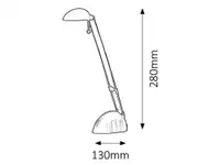 RABALUX Ronald stona lampa LED 5W, srebro