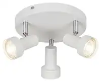 RABALUX Konrad,spot, GU10 3x50W,belo